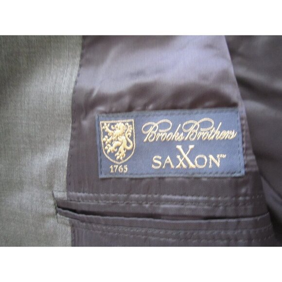 Men's Brooks Brothers Saxxon 1818 Wool 2 Button Suit Jacket Sz 43L x 37W (MJ32) - Picture 2 of 14